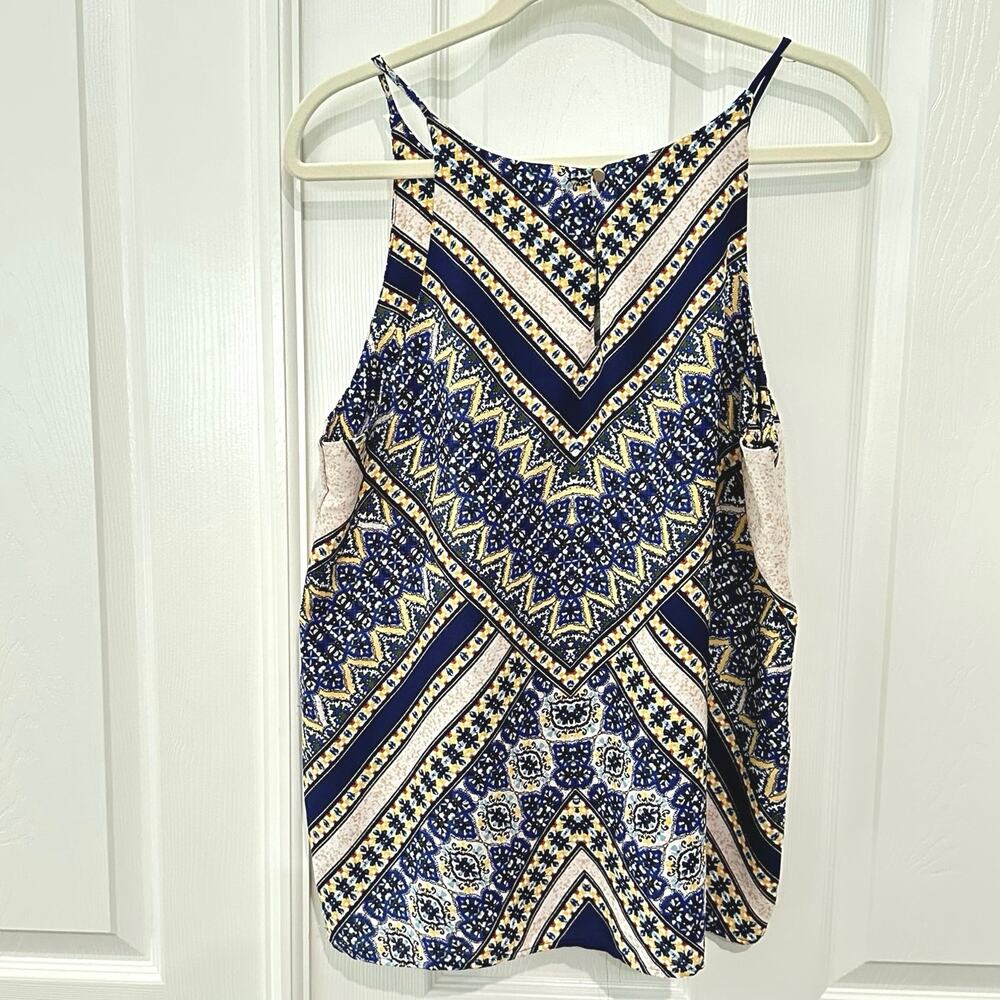 Renee strappy boho geometric blouse size L - Picture 3 of 9